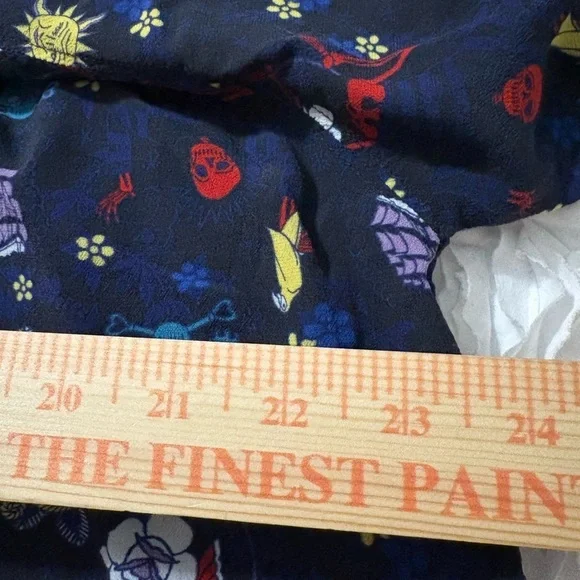 Zadig & Voltaire Theresa Tatoo Pirate Print, Viscose Blue Blouse. Relaxed fit. - Picture 13 of 16